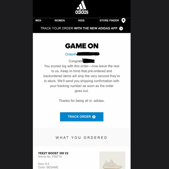 adidas us track order